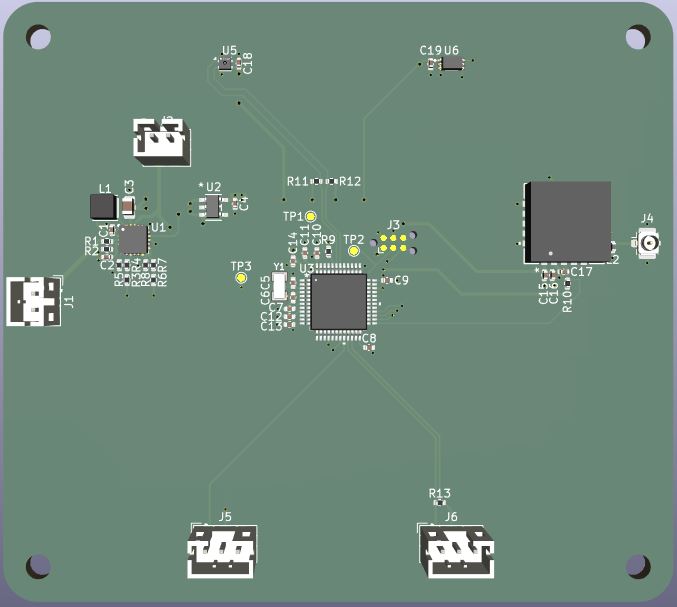 Soil sensor node PCB